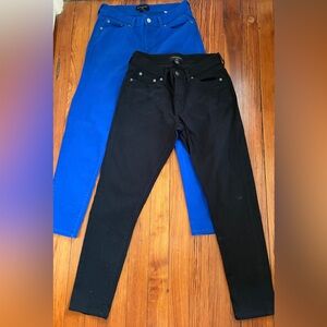 Lot of 2 Pairs Banana Republic Skinny Jeans (Size Petite 27/4)